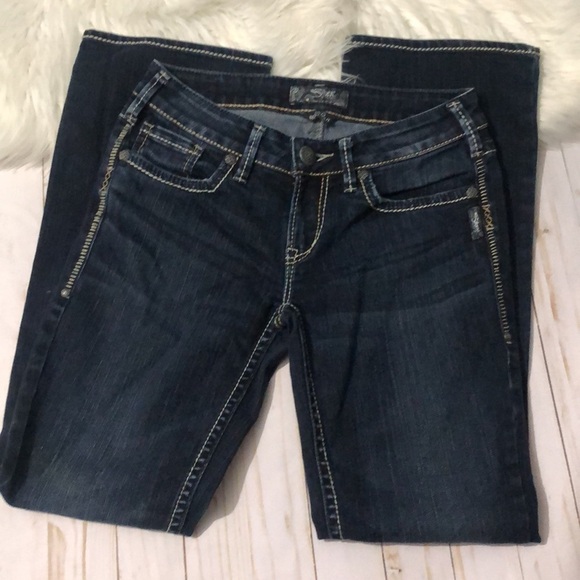 Silver Aiko Bootcut Jeans Size 28/31 EUC - Picture 3 of 12